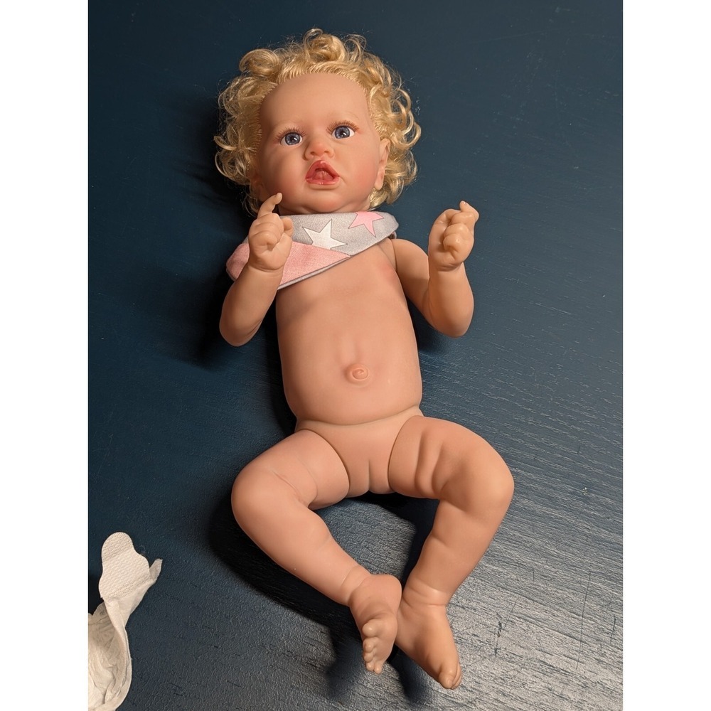 18'' Real Infant Reborn? Doll Real Baby Doll Lifelike Baby Hand-rooted Hair - Picture 13 of 14